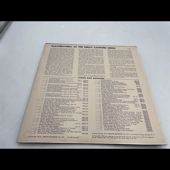 Mordechai hershman sings yiddish folk songs volume 6 Vinyl. - Picture 4 of 4